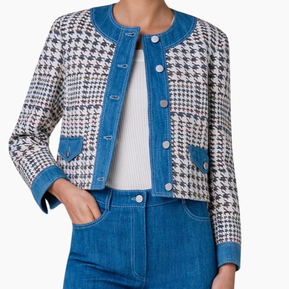 Akris Punto Houndstooth Jacquard Jacket New size 10 - Picture 3 of 10